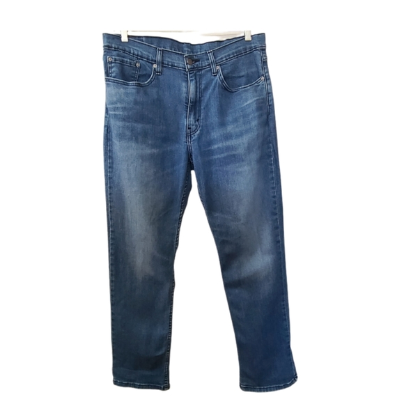 LEVI'S  MENS 514 RED TAB DISTRESSED DENIM JEANS - Picture 4 of 7